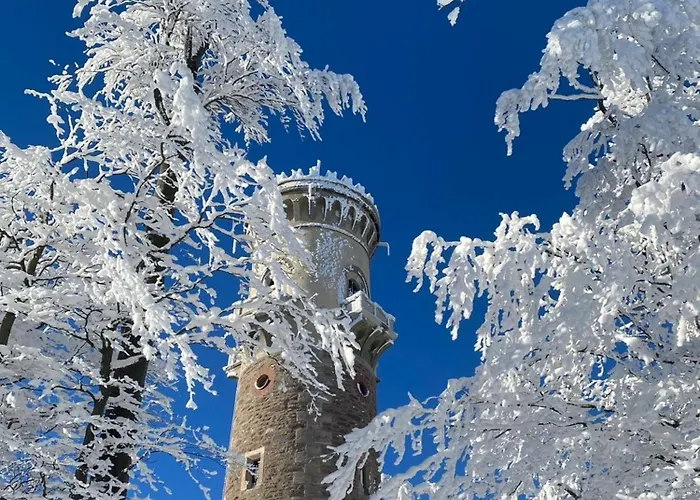 Mit Blick Auf Den Kickelhahn Ilmenau